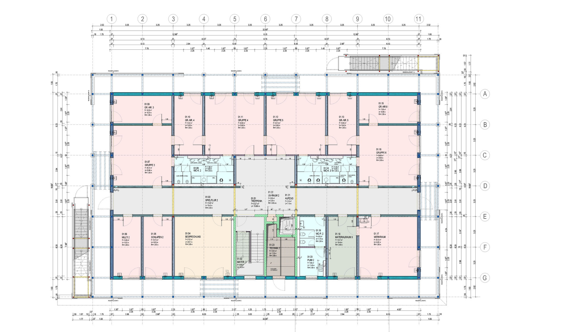Bauplan Untergeschoss
